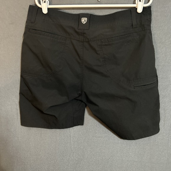 Kuhl Silencr Kargo Shorts Mens 35 Black Hiking Outdoors Stretch Travel Logo - Picture 6 of 10